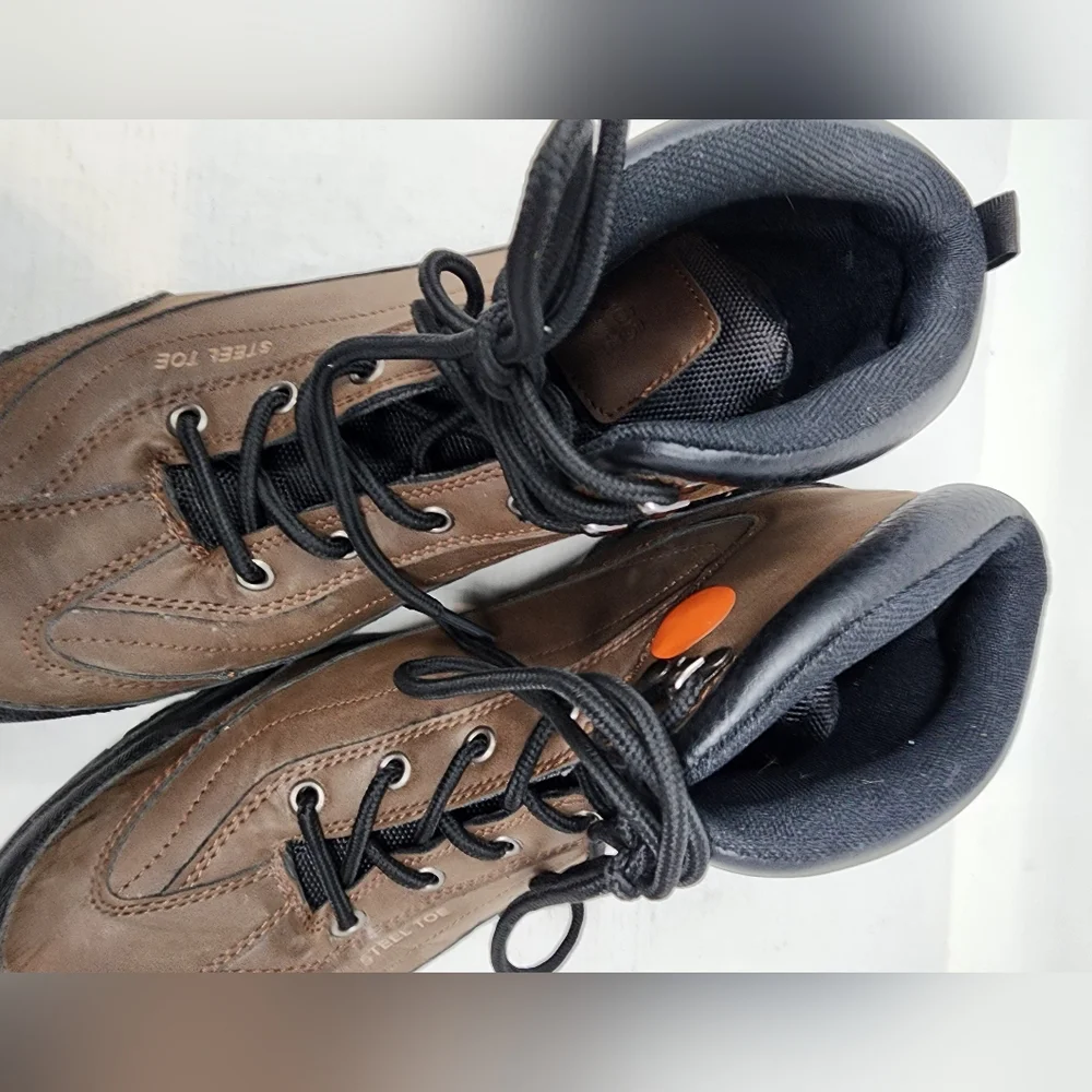 Nevados Evo Men's Steel Toe Work Boots Brown Foundation EV Size 11W‎
